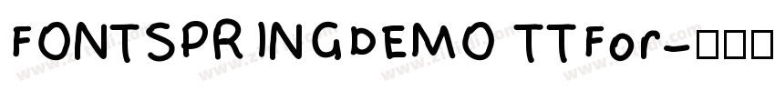 FONTSPRINGDEMO TTFor字体转换
